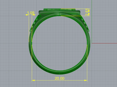 319 Mens ring with patterns 3DM STL 3D Print Model