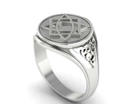 319 Mens ring with patterns 3DM STL 3D Print Model