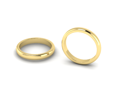 323 Smooth engagement ring 3DM STL 3D Print Model