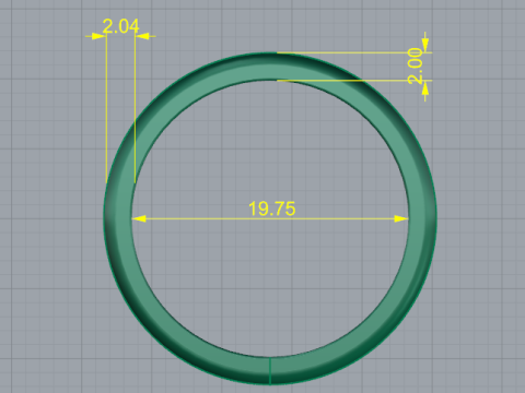 323 Smooth engagement ring 3DM STL 3D Baskı Modeli