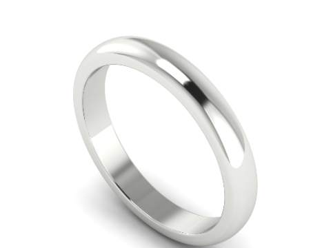 323 Smooth engagement ring 3DM STL 3D Baskı Modeli