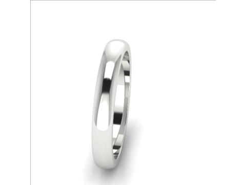 323 Smooth engagement ring 3DM STL 3D Baskı Modeli