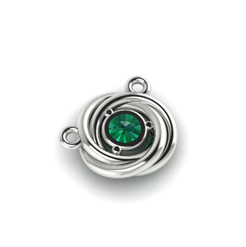 325 Pendant with stone 3DM STL 3D Print Model .c4d .max .obj .3ds .fbx .stl .blend 