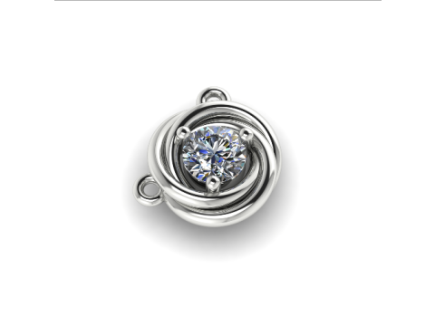 325 Pendant with stone 3DM STL 3D Print Model