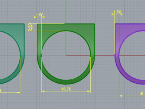 326 Ring 3DM STL 3D Print Model