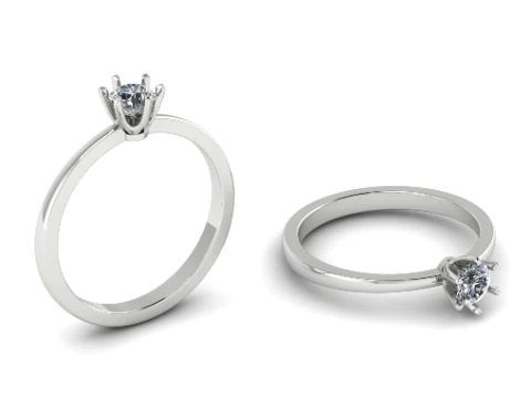 327 Engagement ring 3DM STL 3D Print Model