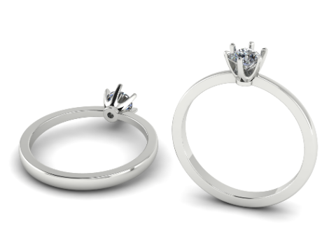 327 Engagement ring 3DM STL Model do druku 3D