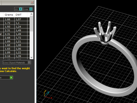 327 Engagement ring 3DM STL Model do druku 3D