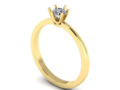 327 Engagement ring 3DM STL Model do druku 3D