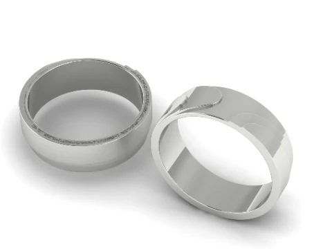 329 스톤이 박힌 여성용 반지 3DM 330 결혼반지 3DM STL 3D 프린트 모델