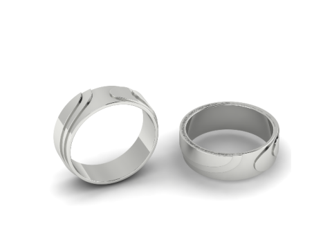 329 Womens ring with stones 3DM 330 Wedding ring 3DM STL 3D Print Model