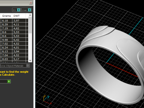329 Womens ring with stones 3DM 330 Wedding ring 3DM STL 3D Print Model