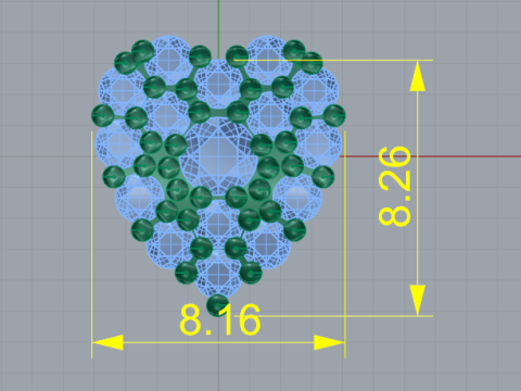 331 Heart shaped earrings 3DM STL 3D Print Model