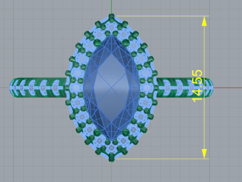 335 Female ring 3DM STL 3D Print Model