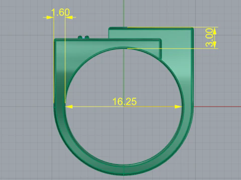 336 Man ring 3DM STL 3D Print Model