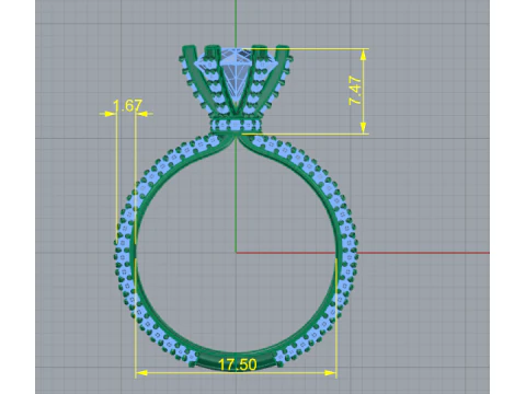 337 Female ring 3DM STL 3D Print Model