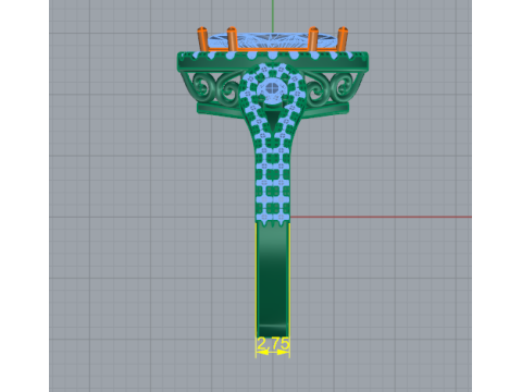 338 Female ring 3DM STL 3D Baskı Modeli