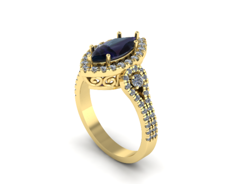 338 Female ring 3DM STL 3D Baskı Modeli