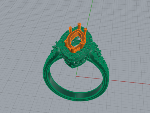338 Female ring 3DM STL 3D Baskı Modeli