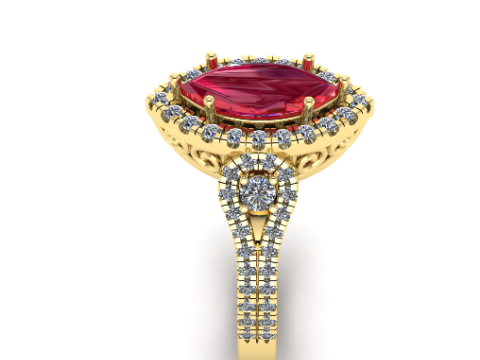 338 Female ring 3DM STL 3D Baskı Modeli