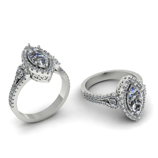 338 Female ring 3DM STL 3D Baskı Modeli .c4d .max .obj .3ds .fbx .stl .blend