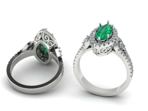 338 Female ring 3DM STL 3D Baskı Modeli