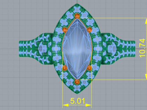 338 Female ring 3DM STL 3D Baskı Modeli