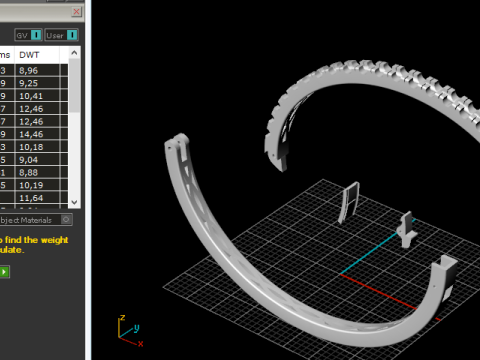 340 Bracelet with stones Modelo de impresión 3D