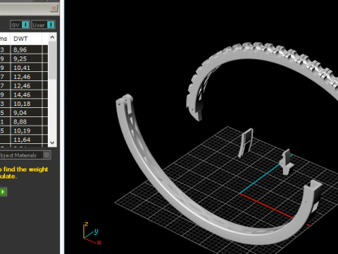 340 Bracelet with stones 3D Print Model