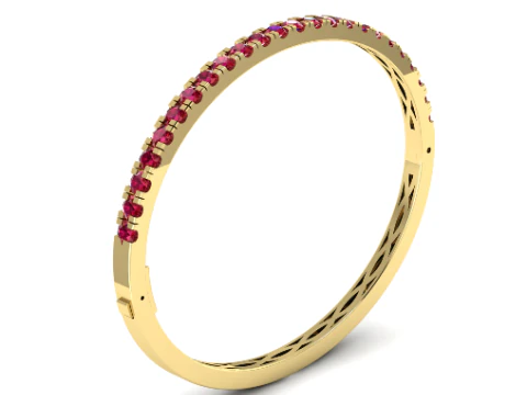 340 Bracelet with stones 3D Print Model