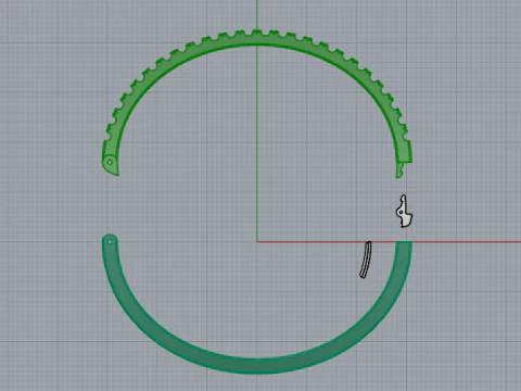 340 Bracelet with stones 3D Print Model