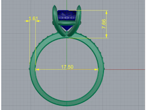 341 Ring for women 3D Print Model
