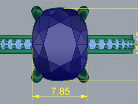 341 Ring for women 3D Print Model