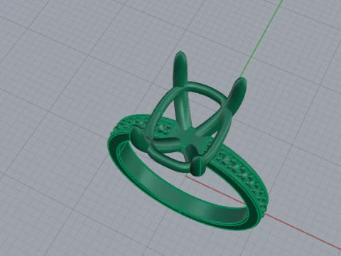 341 Ring for women 3D Print Model