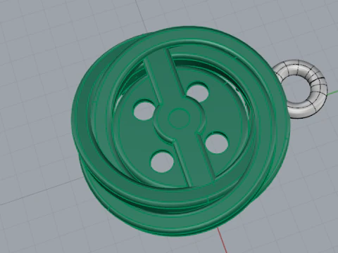342 Pendant 3D Print Model