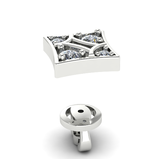343 Earrings 3D 프린트 모델 .c4d .max .obj .3ds .fbx .stl .blend