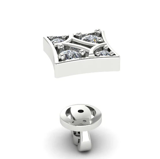 343 Earrings 3D Print Model .c4d .max .obj .3ds .fbx .stl .blend 