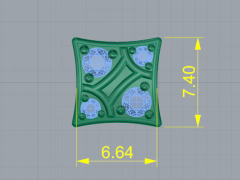343 Earrings 3D Print Model