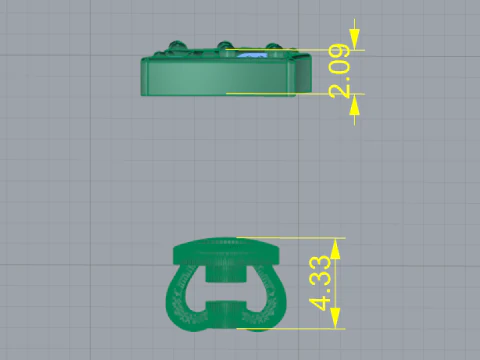 343 Earrings 3D Print Model