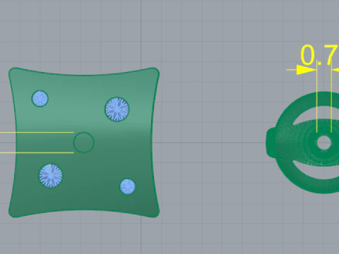 343 Earrings 3D Print Model