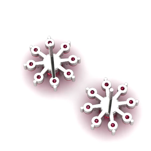 344 Earrings 3D Print Model .c4d .max .obj .3ds .fbx .stl .blend 