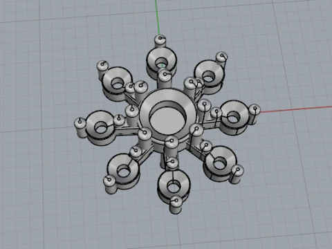 344 Earrings 3D Print Model