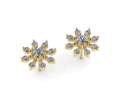 344 Earrings 3D Print Model