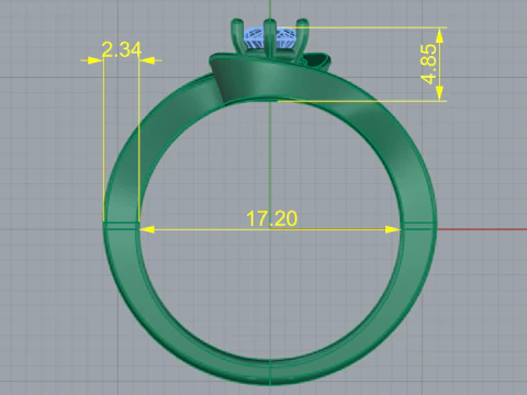 345 Ring 3D Print Model