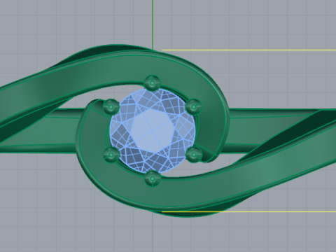 345 Ring 3D 프린트 모델