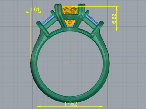 350 Ring Modello di stampa 3D