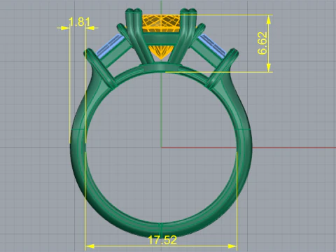 350 Ring 3D Print Model