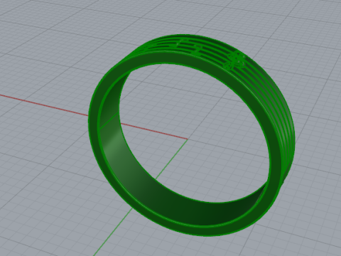 351 Ring with notes Modelo de impresión 3D