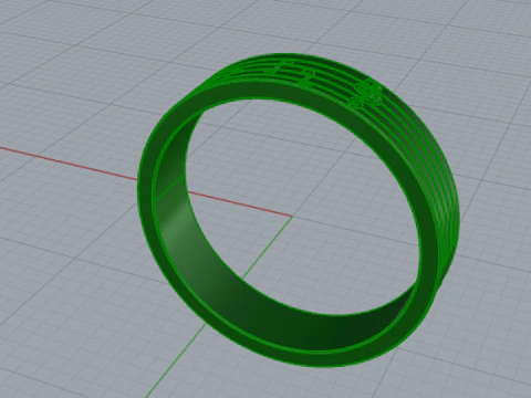 351 Ring with notes 3D Print Model