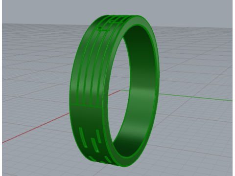 351 Ring with notes Modelo de impresión 3D